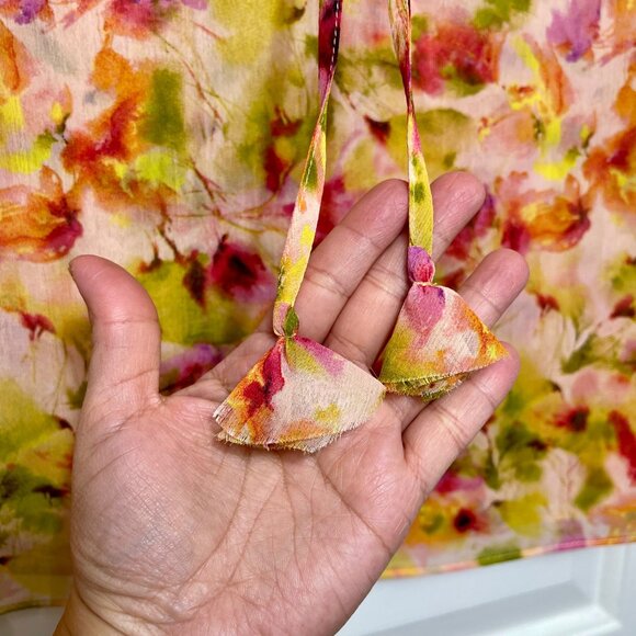 Misa Los Angeles Emi Top Golden Floral Mix Size L - Picture 6 of 14